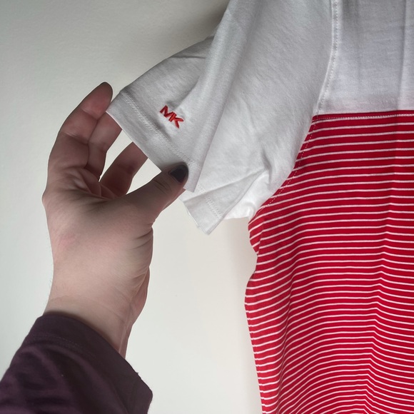 New with tags Micheal kors t-shirt red & white - Picture 6 of 8